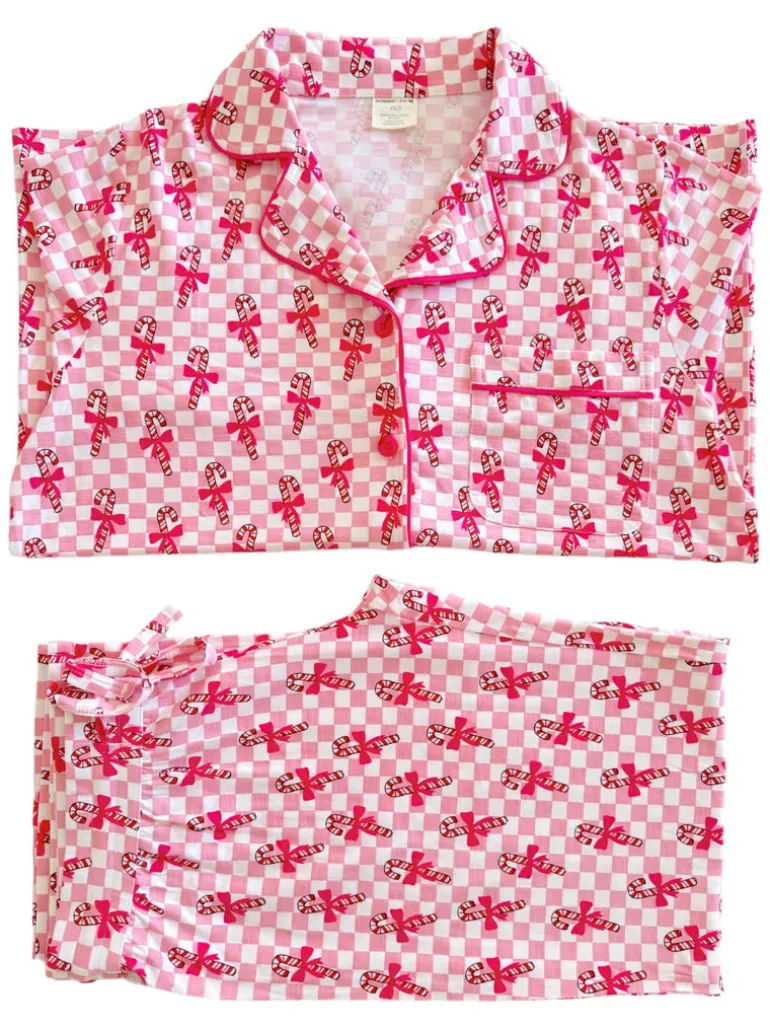 Women's Lounge Set, Cotton Candy Candy Cane